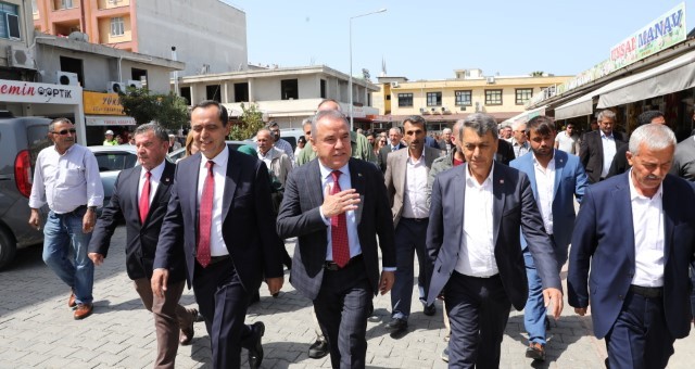 Başkan Böcek’in İlk Resmi Ziyareti Gazipaşa’ya