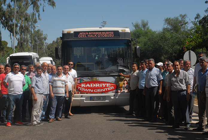 Minibüsçüler eylem yaptı: Çözüm İstiyoruz dediler