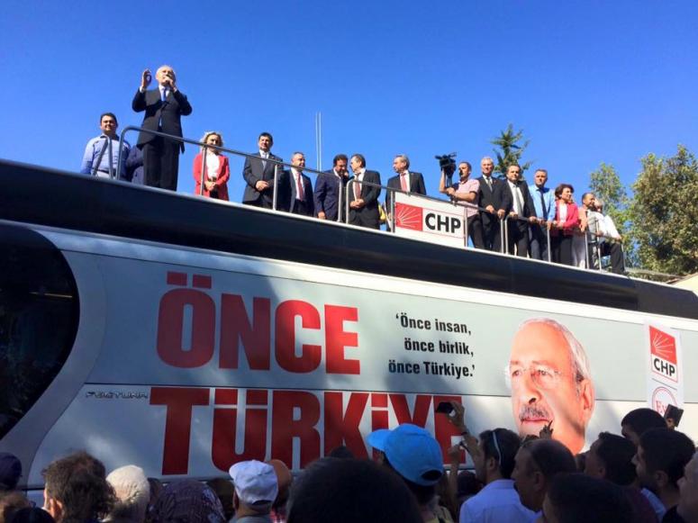 Chp'den Miting Gibi Selamlaşma