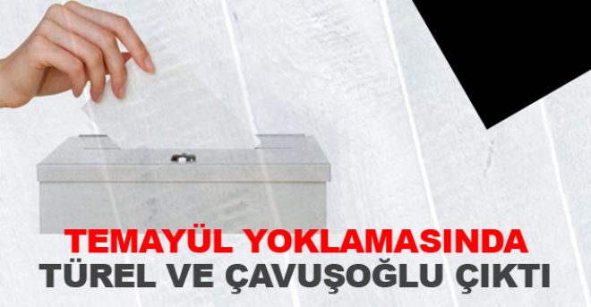TEMAYÜL YOKLAMASINDAN TÜREL VE ÇAVUŞOĞLU ÇIKTI