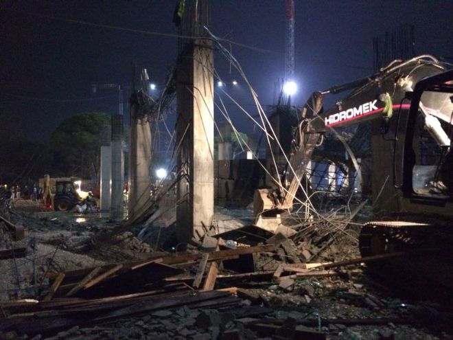 OTEL İNŞAATINDA 5 YARALI