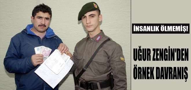 UĞUR ZENGİN'DEN ÖRNEK DAVRANIŞ