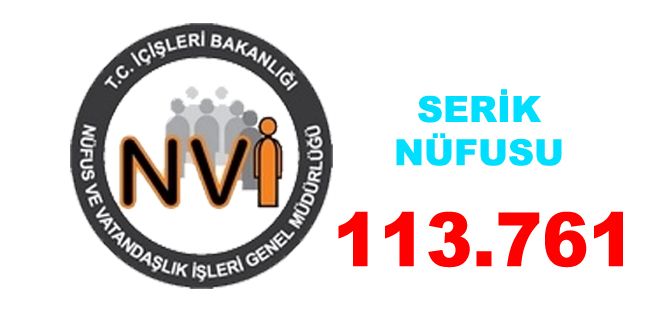 SERİK SON NÜFUSU 113.761 KİŞİ OLDU