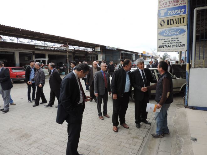 RAMAZAN ÇALIK VE MECLİS ÜYELERİNDEN SANAYİ ÇIKARMASI