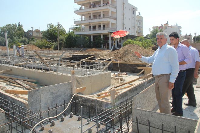 ÇALIK; "ARAÇ MUAYENE İSTASYONU ŞANTİYESİNDE İNCELEMELERDE BULUNDU"