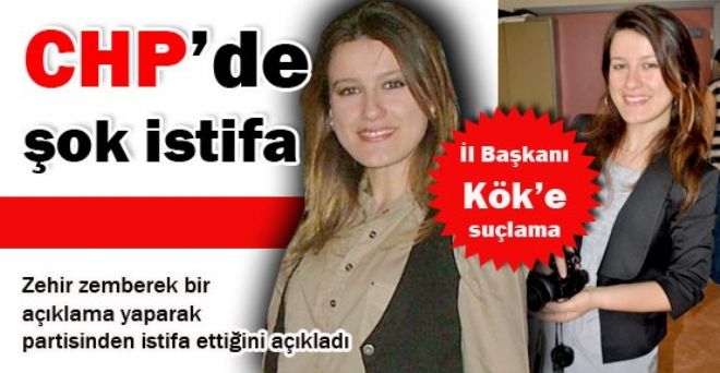 SERİK CHP'DE İSTİFA ŞOKU