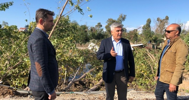 Çalık, Fırtına Vuran Bölgeyi Yerinde İnceledi