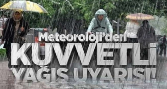 Kuvvetli Yağışlar Pazartesi de Etkili