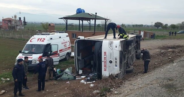Serikli Öğrencileri Taşıyan Otobüs Kaza Yaptı