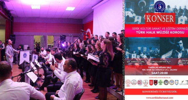 Serik Kültür Sanat Derneği 30 Nisan Konserine Hazırlanıyor