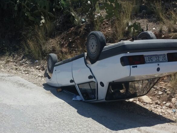 Takla atan araçta bir kişi yaralandı