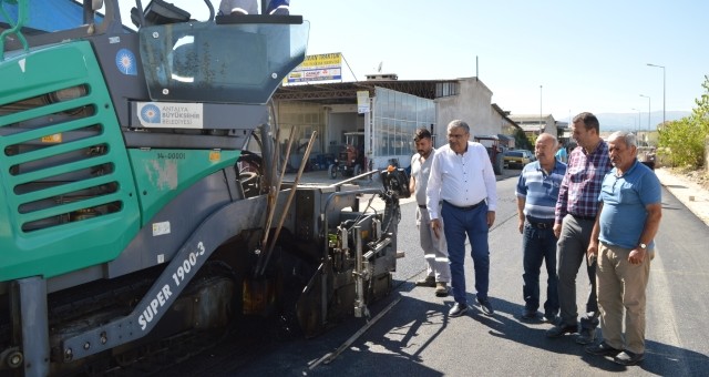 Korkuteli Sanayi Sitesi Toz ve Çamurdan Kurtuldu