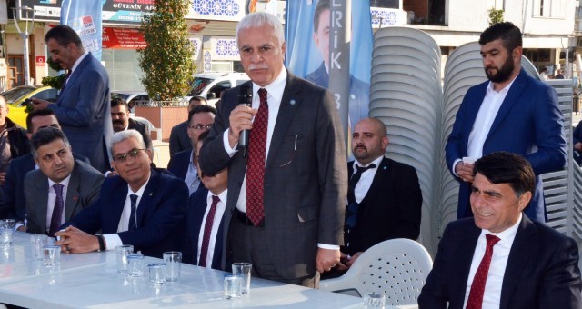 Koray Aydın, Yusuf Mecek’e Destek için Serik’e geldi