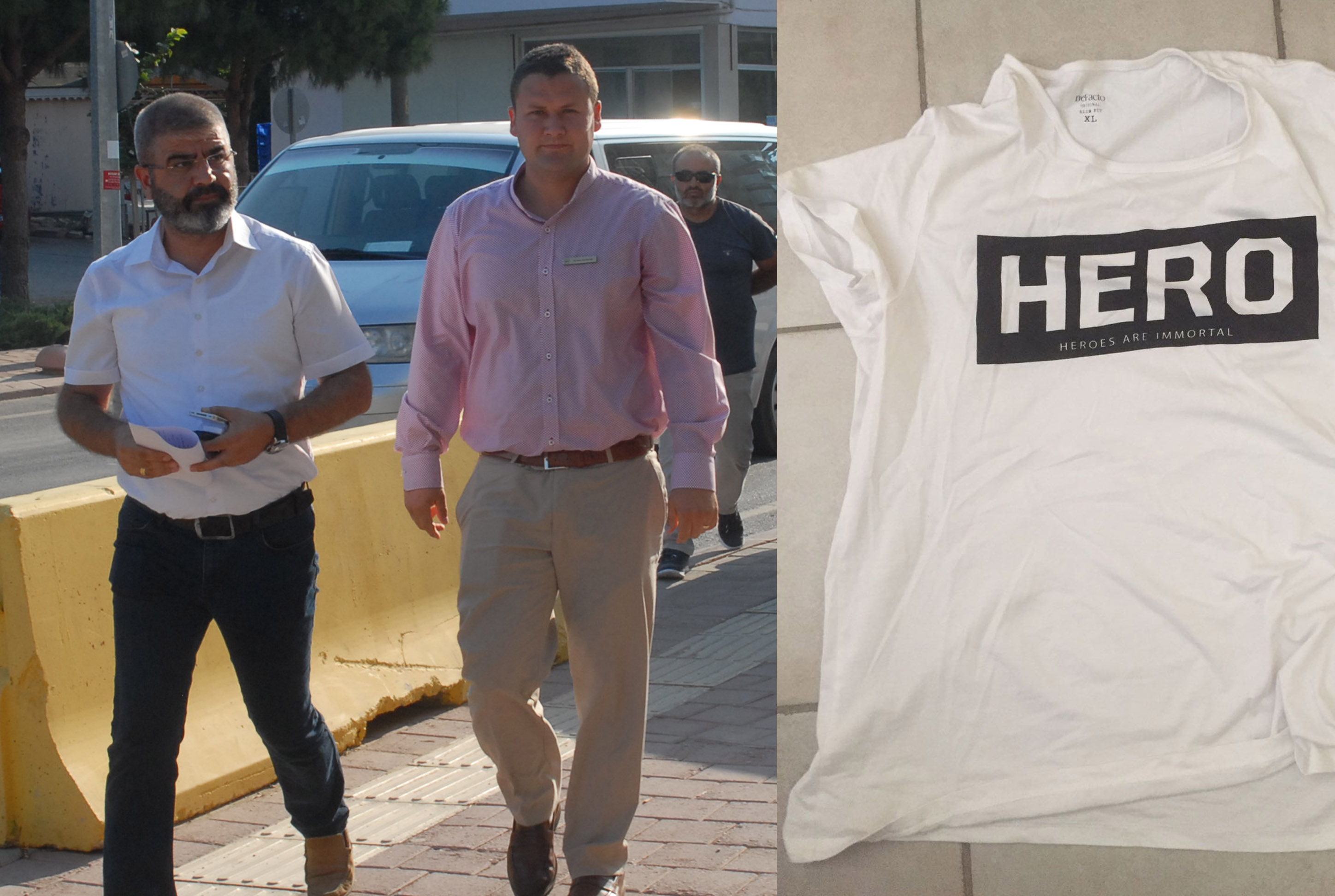 Hero tişörtü giyen garson tutuklandı