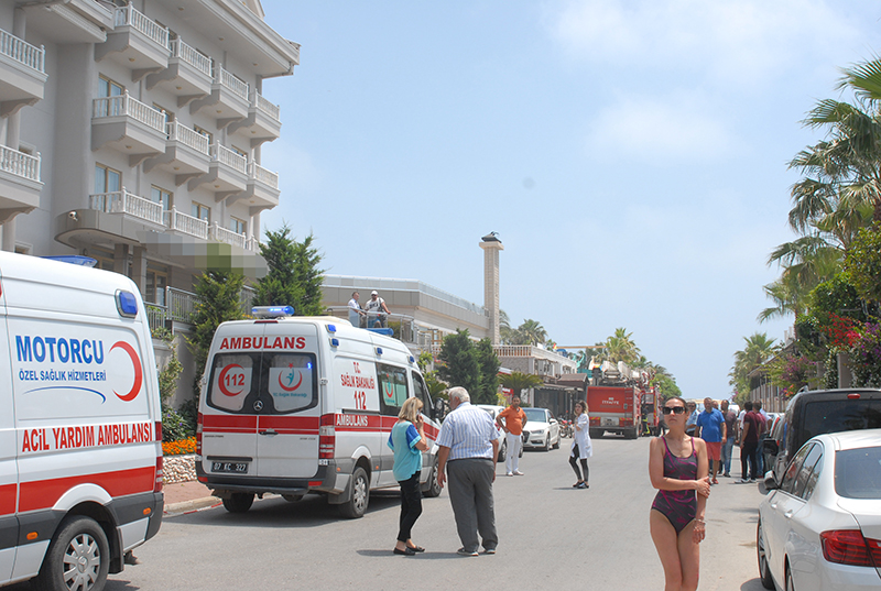 Boğazkent'te Otelde Çıkan Yangın Korkuttu