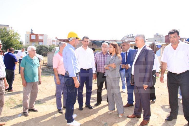 Milletvekili Enç Akçaalan Okul İnşaatında İncelemelerde Bulundu
