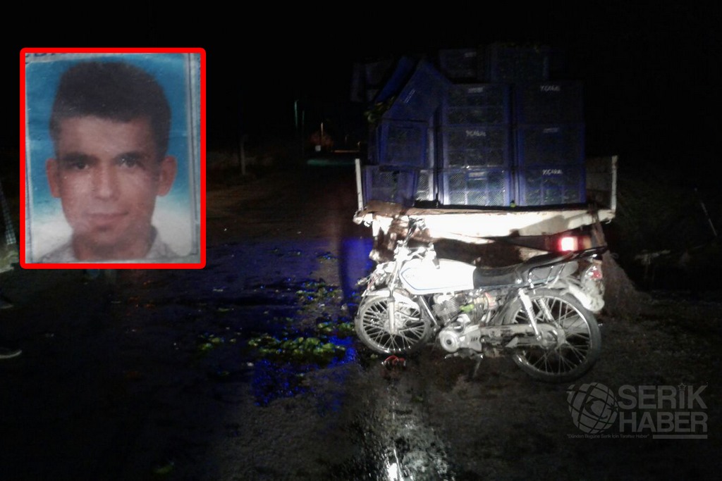 Serik’te Kamyonete çarpan motosikletli öldü
