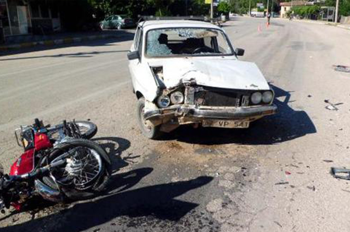 Serik'te Trafik Kazası : 1 Yaralı